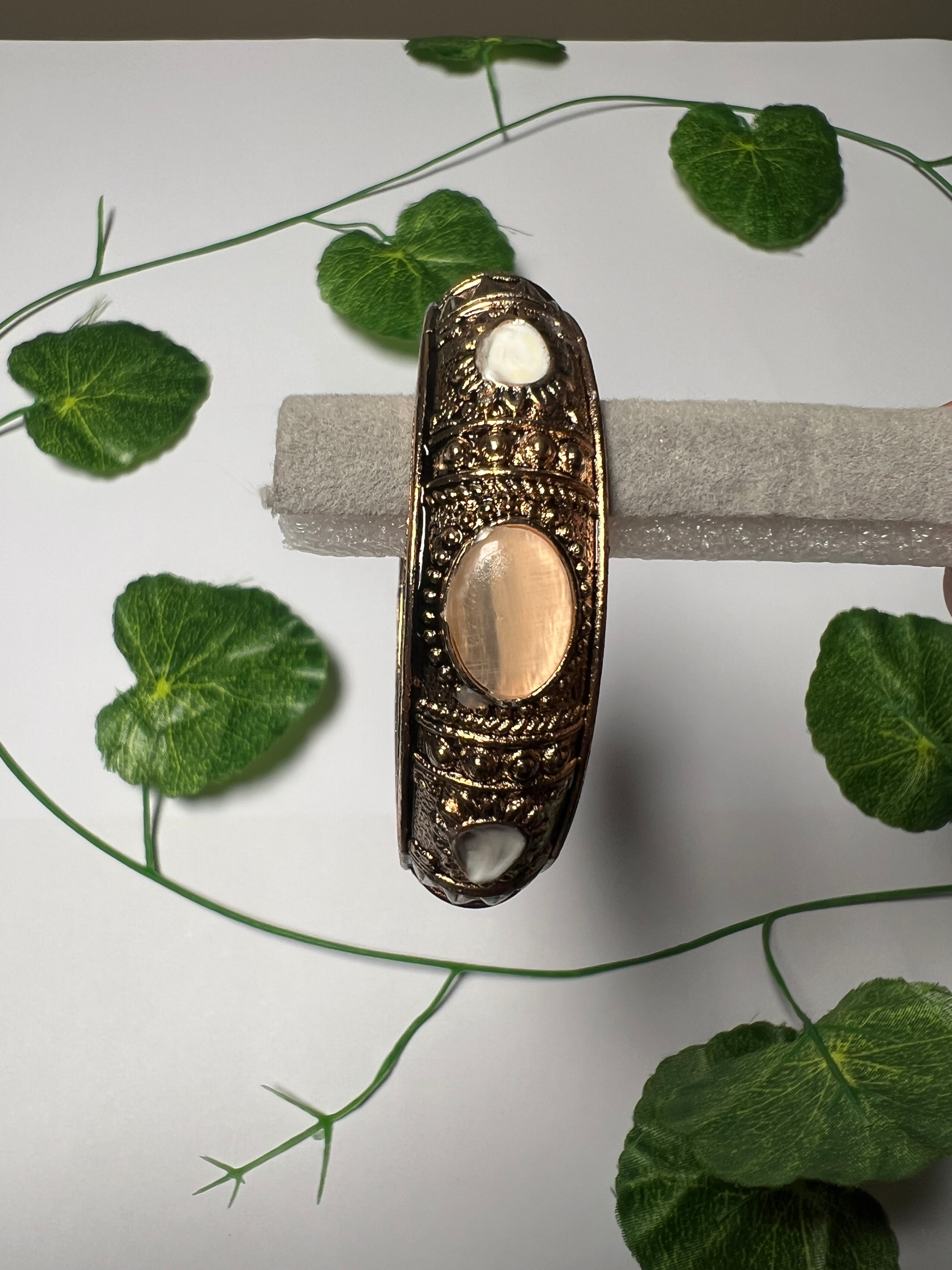Boho Color Gem Bangles | Gold Plated