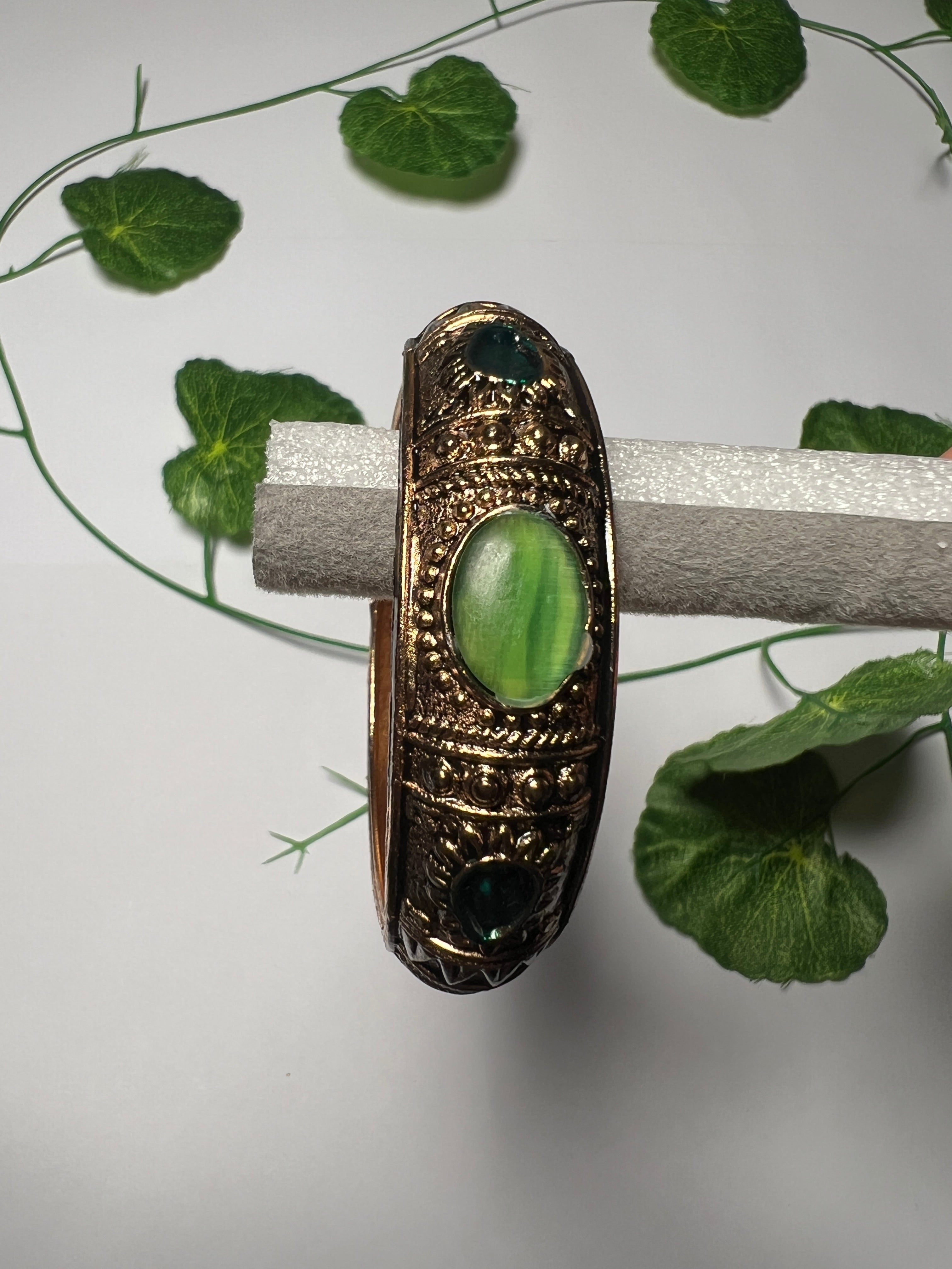 Boho Color Gem Bangles | Gold Plated