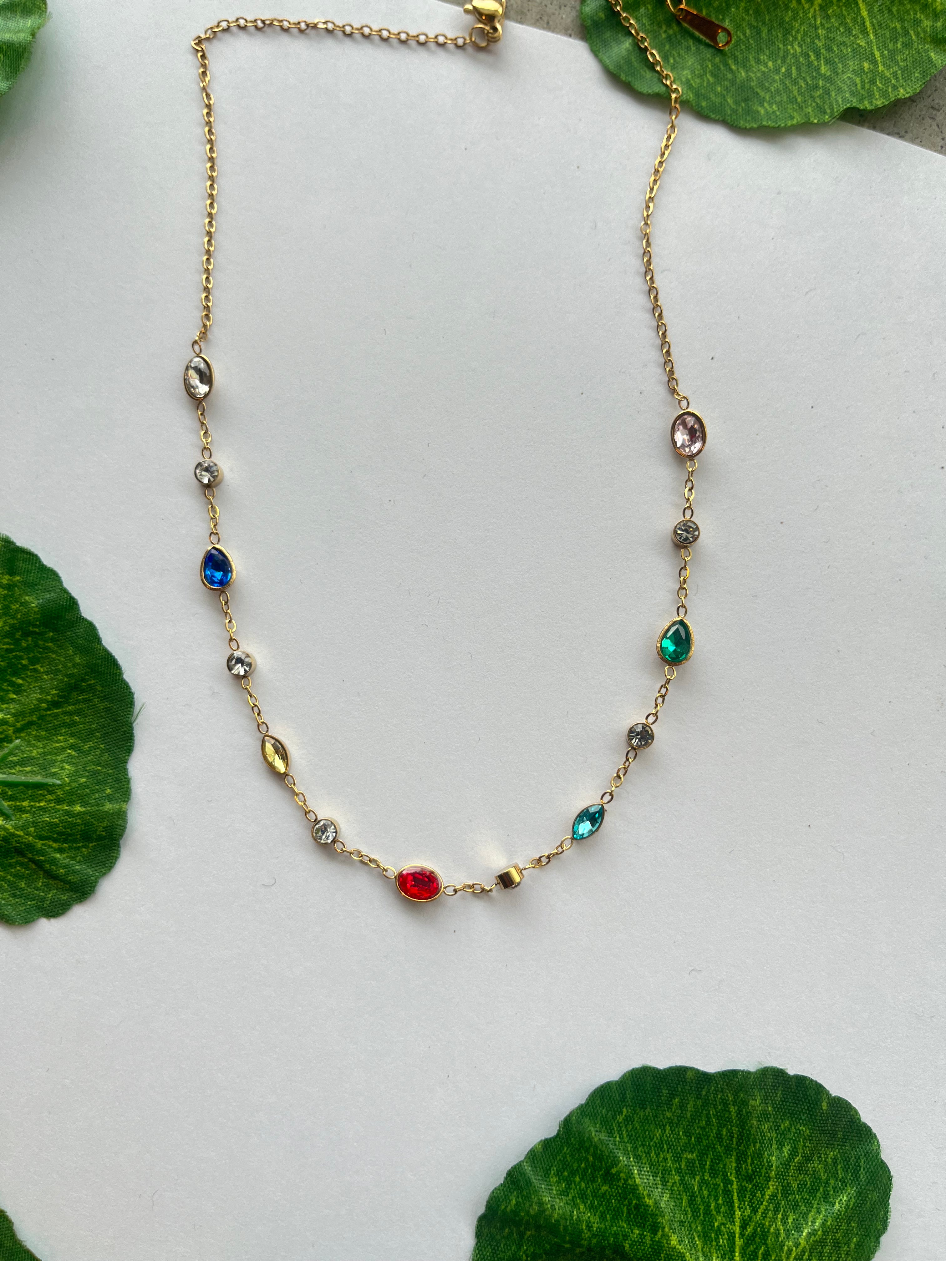 Emerald Drop Chain