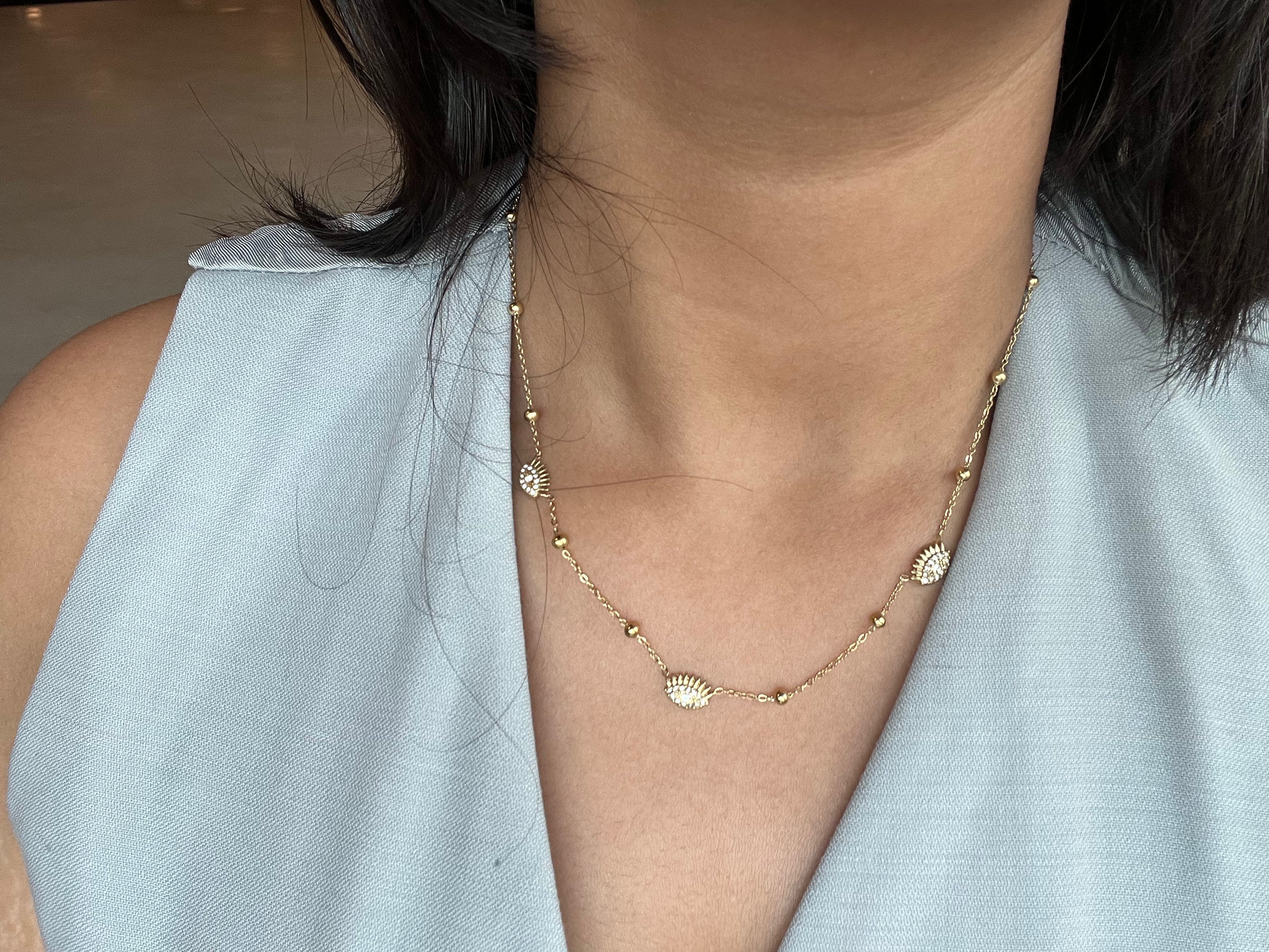 Leaf Charm Chain