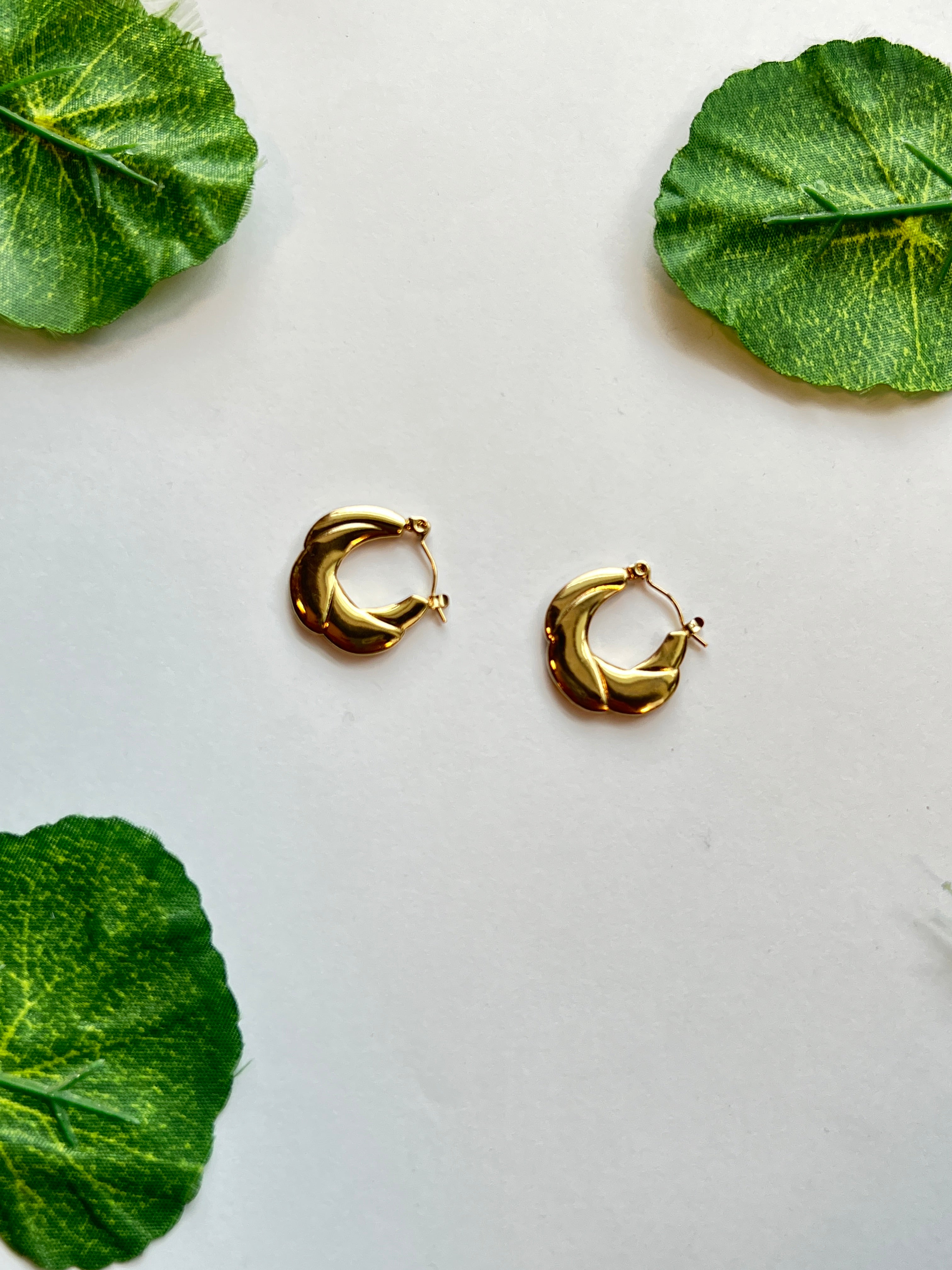Twist Gold Hoops