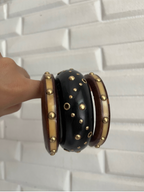 Studded Wood & Resin