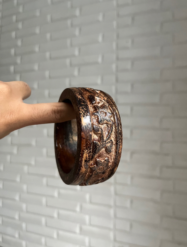 Floral Carved Wood
