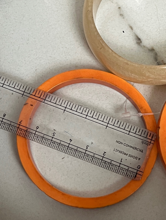 Carved Orange & Pearlescent