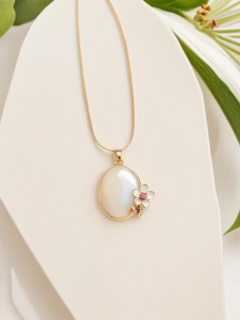 Dewdrop & Dahlia Necklace
